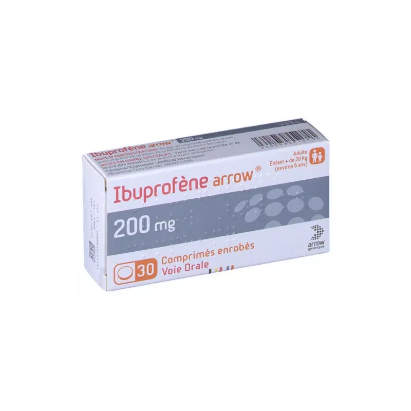 Ibuprofène Arrow 200mg 30 comprimés - Univers Pharmacie