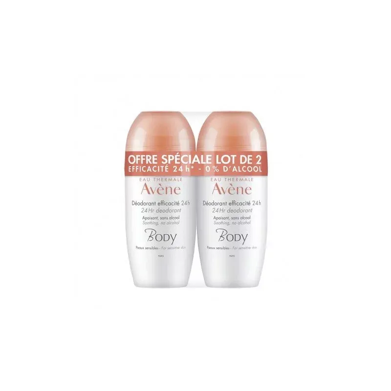 Avène Body Déodorant Efficacité 24h 2X50ml - Univers Pharmacie