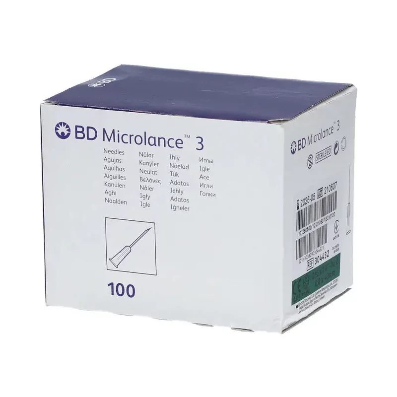 BD Microlance Aiguilles Hypodermiques 21G (0.8X25mm) X100 - Univers Pharmacie