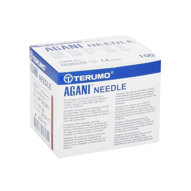 Terumo Agani Aiguilles Hypodermiques 18G (1.2X38mm) X100 - Univers Pharmacie