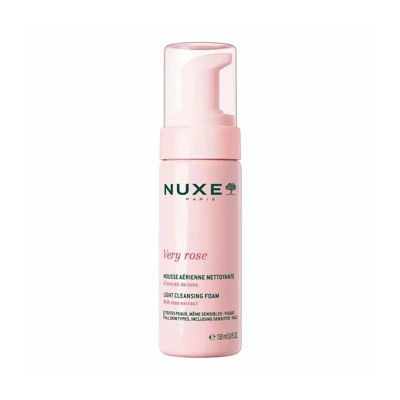 Nuxe Very Rose Mousse Aérienne Nettoyante 150ml - Univers Pharmacie