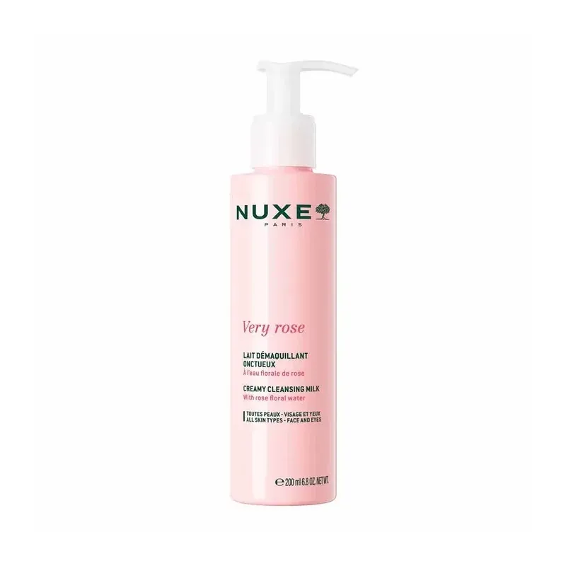 Nuxe Very Rose Lait Démaquillant Onctueux 200ml - Univers Pharmacie