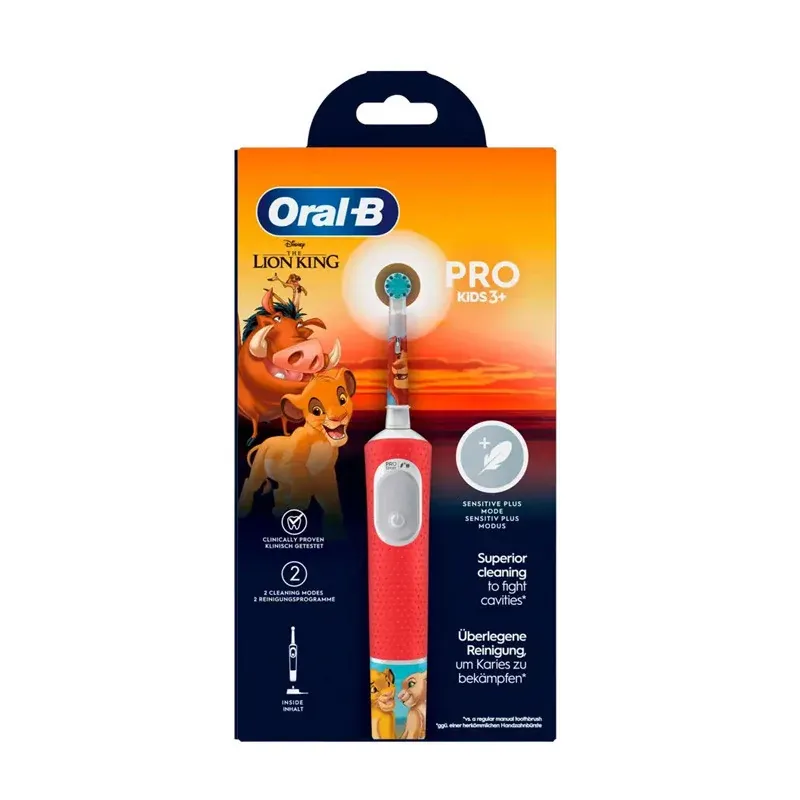 Oral-B Pro Kids 3+ Brosse à Dents Électrique Roi Lion - Univers Pharmacie Oral-B Pro Kids 3+ Brosse à Dents Électrique Roi Lion - Univers Pharmacie