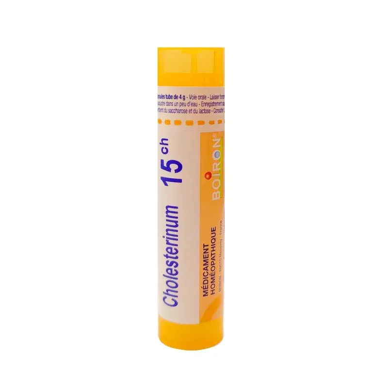 Boiron Cholesterinum 15ch tube granules - Univers Pharmacie Boiron Cholesterinum 15ch tube granules - Univers Pharmacie