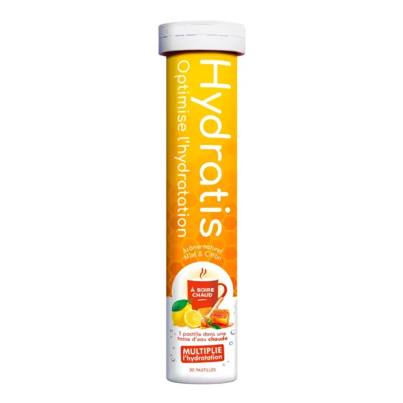Hydratis Miel Citron À Boire Chaud 20 pastilles effervescents - Univers Pharmacie