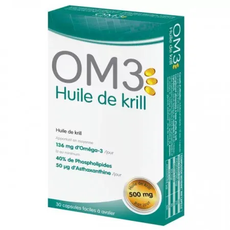 OM3 Huile de Krill 30 capsules - Univers Pharmacie