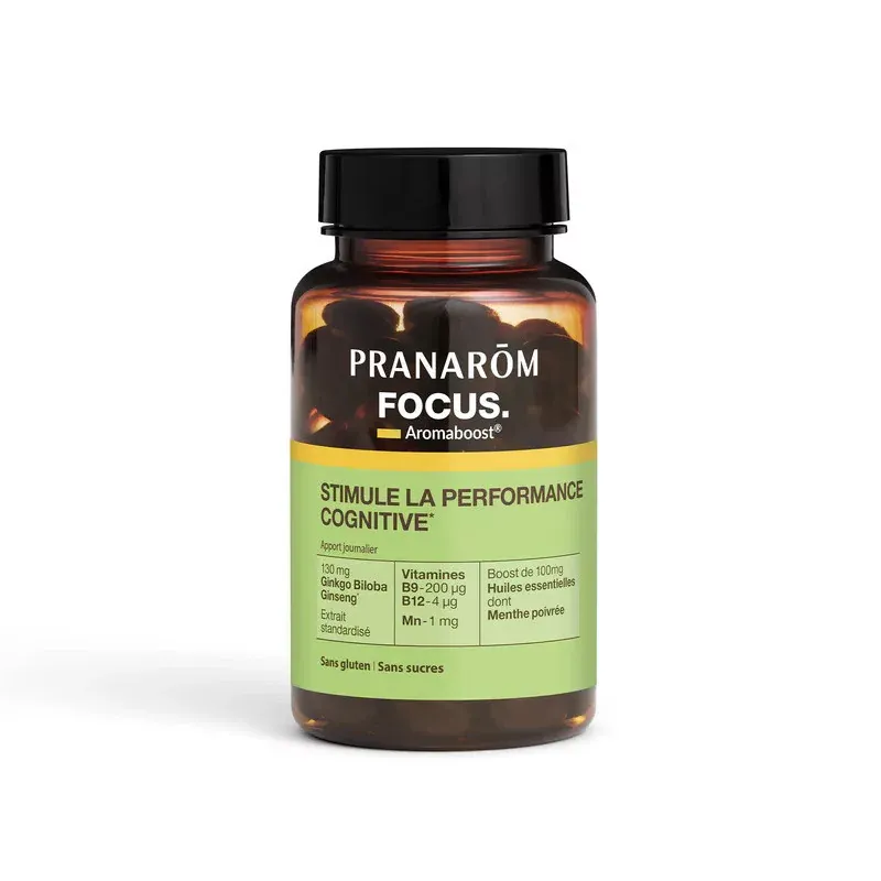 Pranarôm Aromaboost Focus 60 capsules - Univers Pharmacie