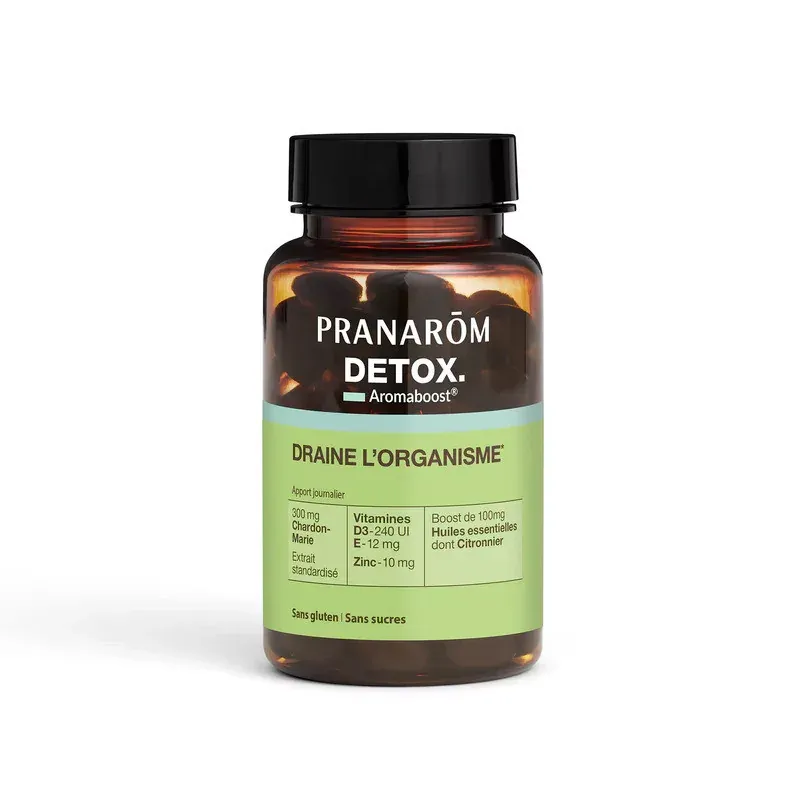 Pranarôm Aromaboost Détox 60 capsules - Univers Pharmacie