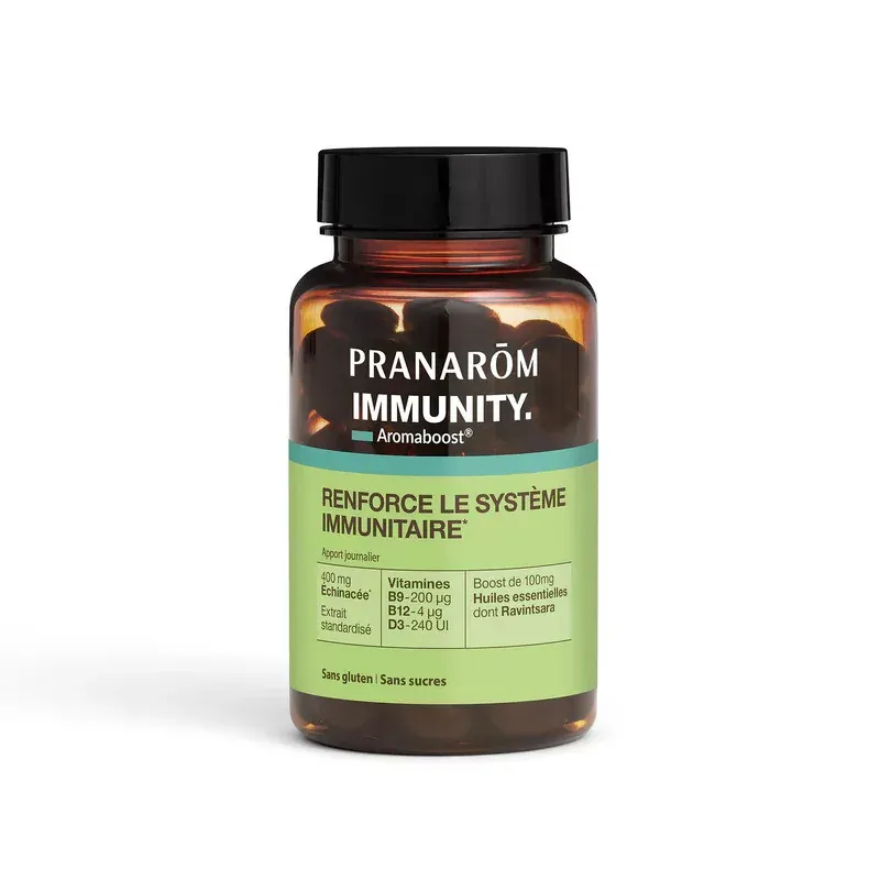 Pranarôm Aromaboost Immunity 60 capsules - Univers Pharmacie