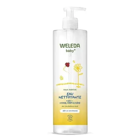 Weleda Baby Eau Nettoyante 3en1 Sans Parfum 400ml - Univers Pharmacie