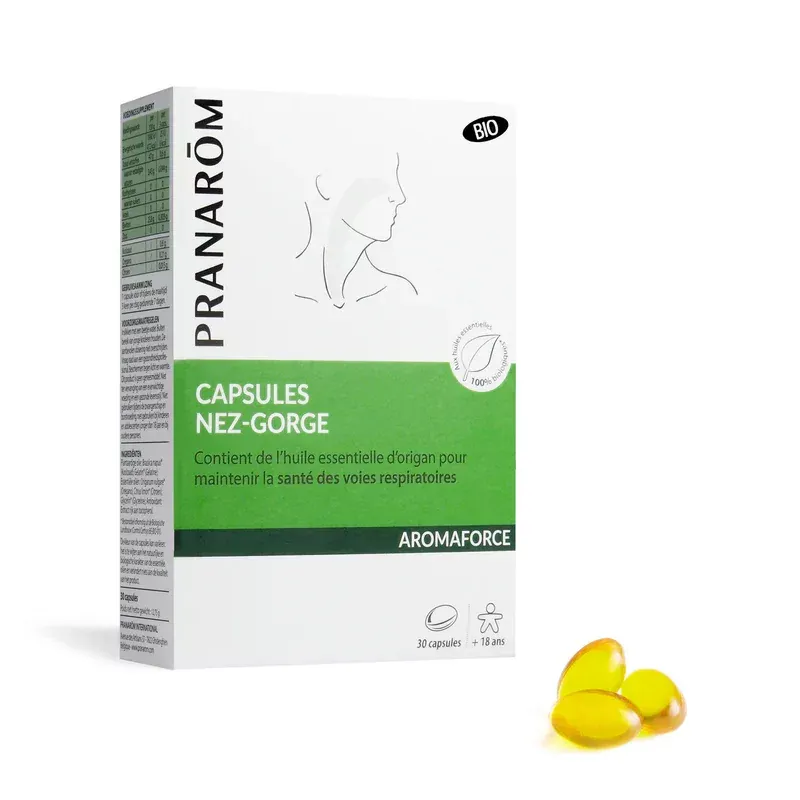 Pranarôm Aromaforce Capsules Nez-Gorge 30 capsules - Univers Pharmacie