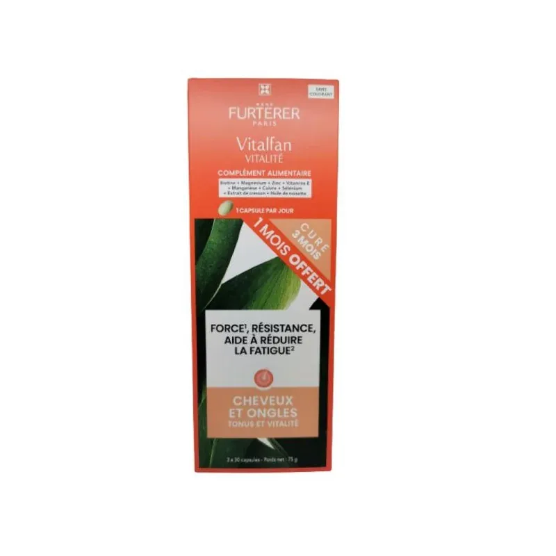 Furterer Vitalfan Vitalié Cheveux et Ongles 3X30 capsules - Univers Pharmacie