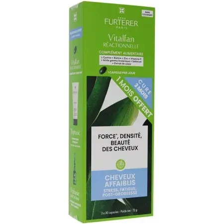 Furterer Vitalfan Antichute Réactionnelle 3X30 capsules - Univers Pharmacie