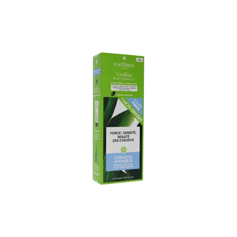 Furterer Vitalfan Antichute Réactionnelle 3X30 capsules - Univers Pharmacie