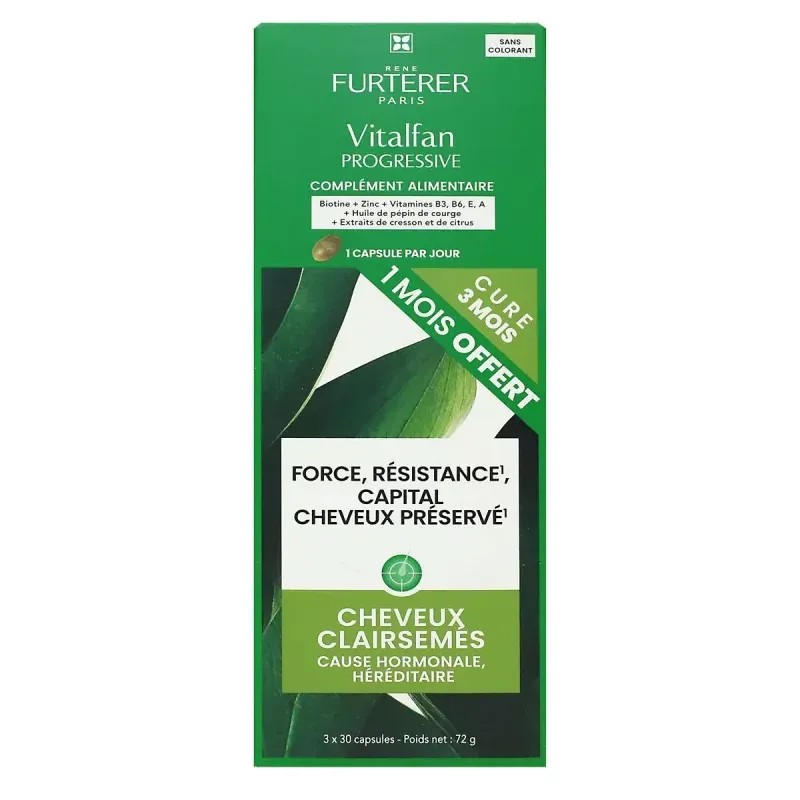 Furterer Vitalfan Antichute Progressive 3X30 capsules - Univers Pharmacie