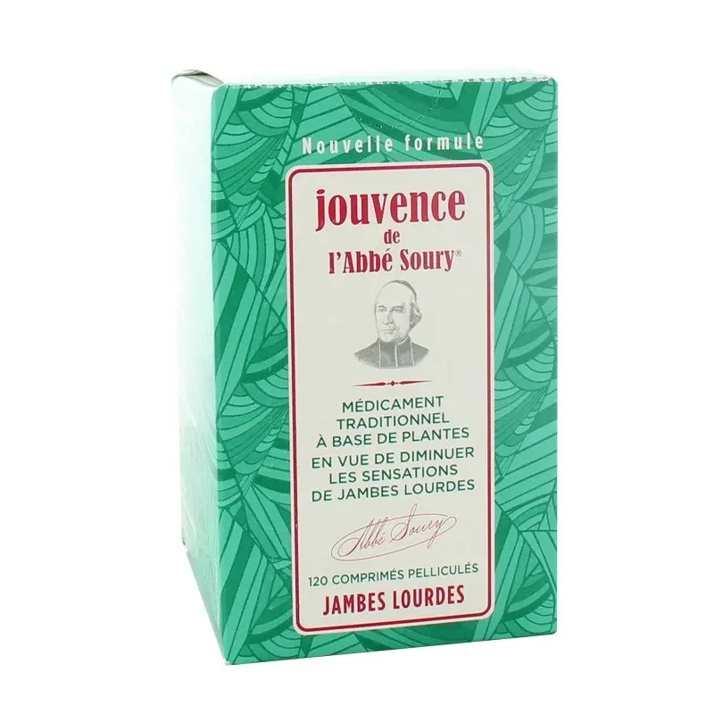 Jouvence de l'Abbé Soury Jambes Lourdes 120 comprimés - Univers Pharmacie