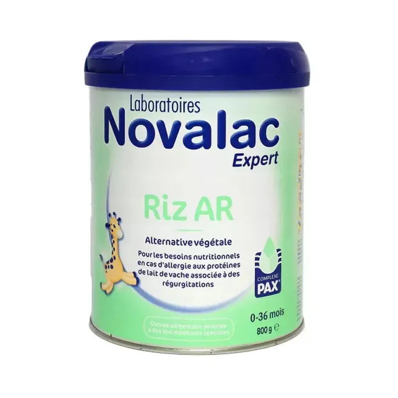 Novalac Riz AR 0-36 mois 800g - Univers Pharmacie