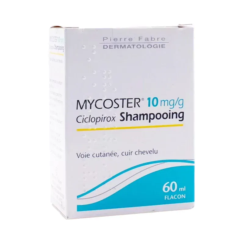 Mycoster 10mg/g Ciclopirox Shampooing 60ml boite - Univers Pharmacie