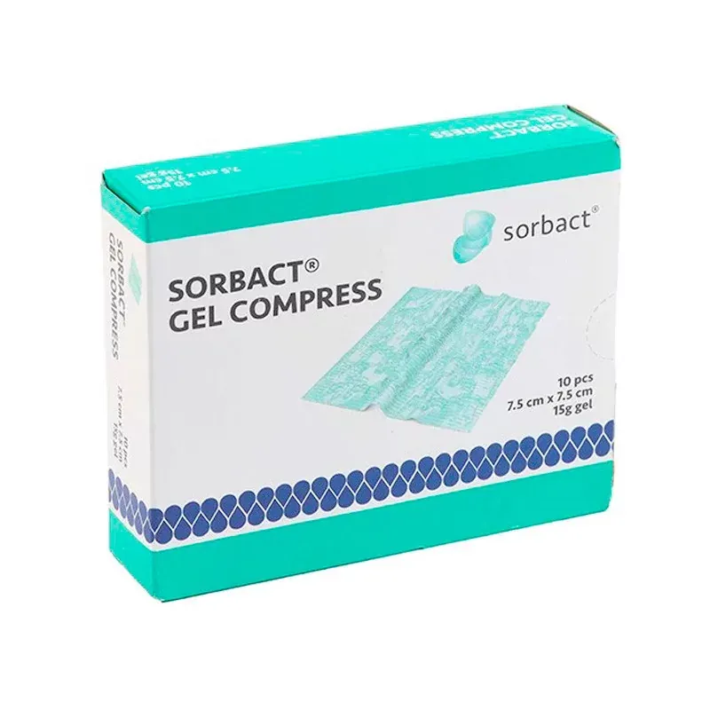 Sorbact Gel Dressing 7,5X7,5cm 10 pansements - Univers Pharmacie