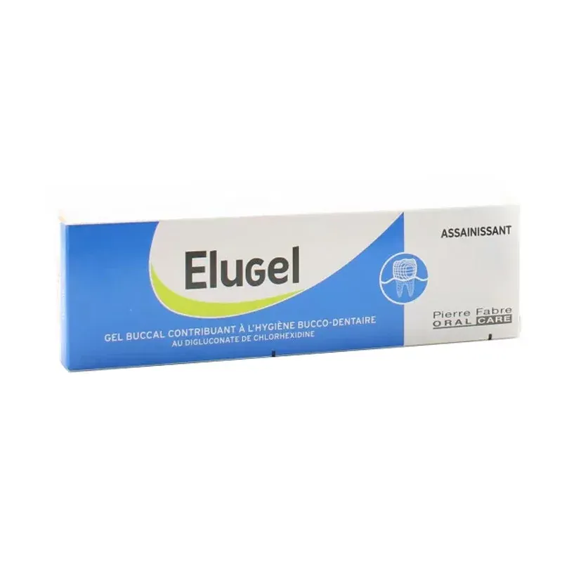 Elugel Gel buccal à la chlorhexidine 40ml boite - Univers Pharmacie
