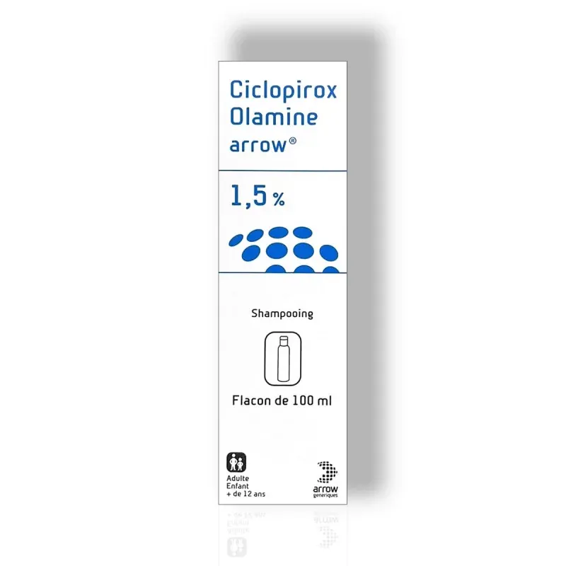 Ciclopirox Olamine Arrow 1,5% Shampooing 100ml - Univers Pharmacie