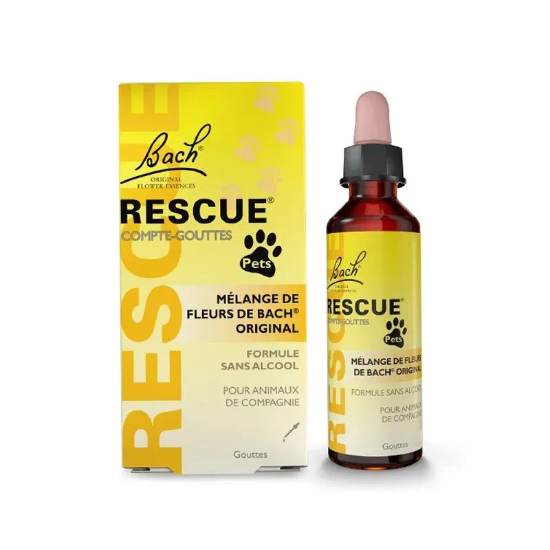 Rescue Compte Gouttes Pets Fleurs de Bach 10 ml - Univers Pharmacie