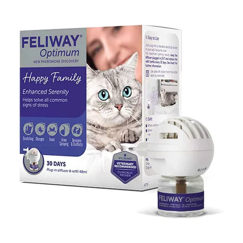 Feliway Optimum Happy Family Diffuseur et Recharge - Univers Pharmacie