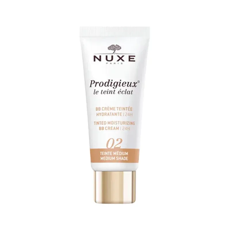 Nuxe Prodigieux Le Teint Eclat BB Crème Teintée Hydratante 02 Teinte Médium 30ml - Univers Pharmacie Nuxe Prodigieux Le Teint Eclat BB Crème Teintée Hydratante 02 Teinte Médium 30ml - Univers Pharmacie