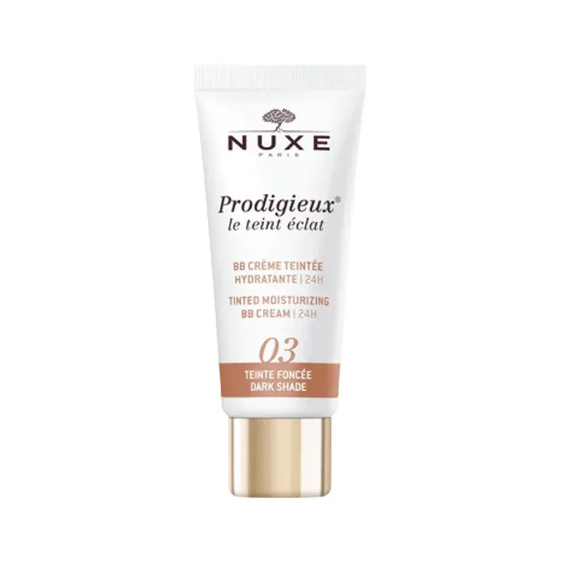 Nuxe Prodigieux Le Teint BB Crème Éclat 03 Teinte Foncée 30ml - Univers Pharmacie Nuxe Prodigieux Le Teint BB Crème Éclat 03 Teinte Foncée 30ml - Univers Pharmacie