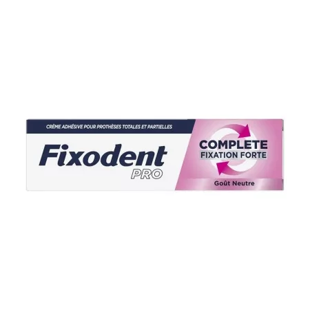 Fixodent Pro Complete Fixation Forte Goût Neutre 47g - Univers Pharmacie