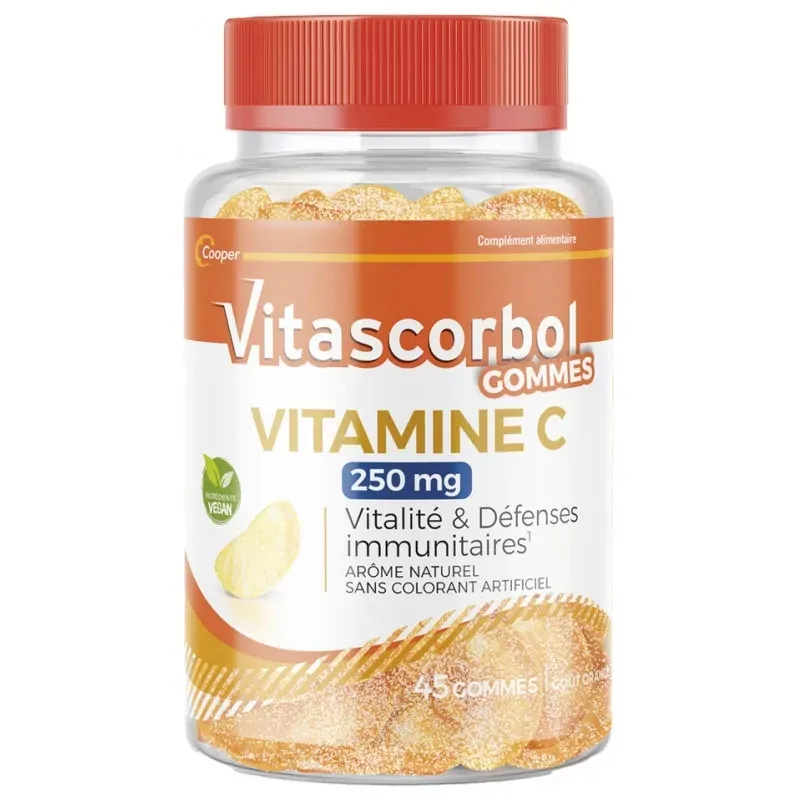 Vitascorbol Vitamine C 250mg 45 gummies - Univers Pharmacie