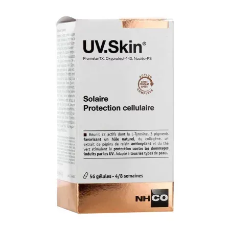 NHCO UVSkin Solaire Protection Cellulaire boite de 56 gélules - Univers Pharmacie