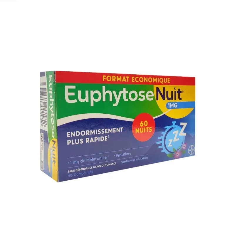 Euphytose Nuit 1mg 60 comprimés - Univers Pharmacie