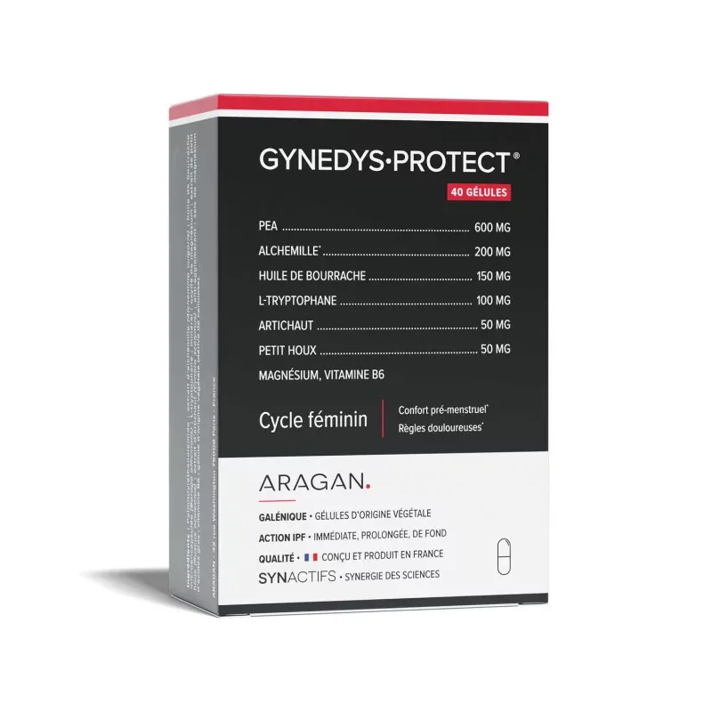 Synactifs Gynedys Protect Cycle Féminin 40 gélules - Univers Pharmacie