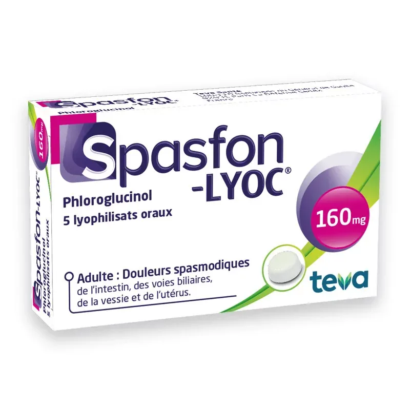 Spasfon Lyoc 160mg 5 lyophilisats oraux - Univers Pharmacie