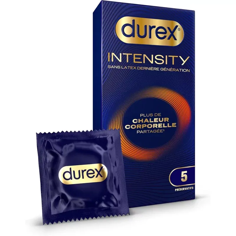 Durex Intensity sans latex 5 préservatifs - Univers Pharmacie