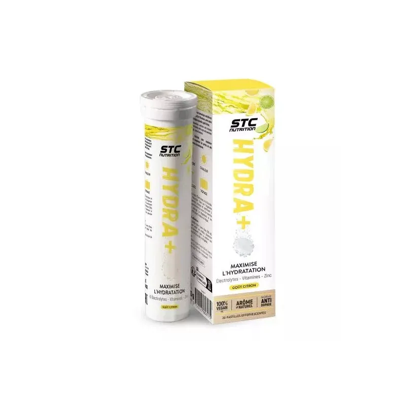 STC Nutrition Hydra+ Goût Citron 20 pastilles effervescentes - Univers Pharmacie