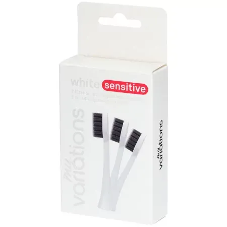 My Variations Pack 3 Têtes de Brosse Sonique Blanc Sensitive - Univers Pharmacie