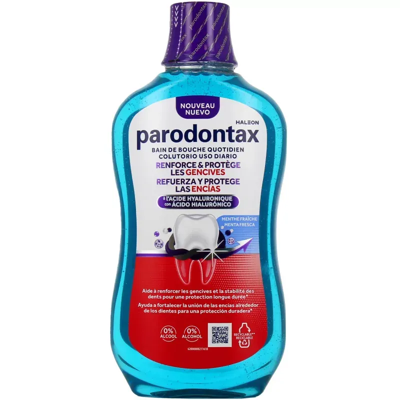 Parodontax Bain Douche Quotidien à l'Acide Hyaluronique 500ml - Univers Pharmacie