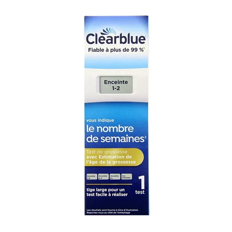 Clearblue Test de Grossesse avec Estimation de l'Âge - Univers Pharmacie Clearblue Test de Grossesse avec Estimation de l'Âge - Univers Pharmacie
