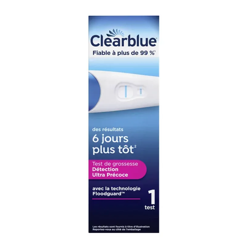 Clearblue Test de Grossesse Détection Ultra Précoce x1 - Univers Pharmacie