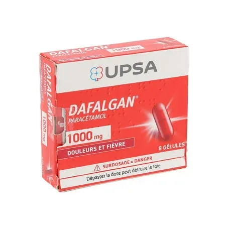 Dafalgan 1000mg 8 gélules - Univers Pharmacie