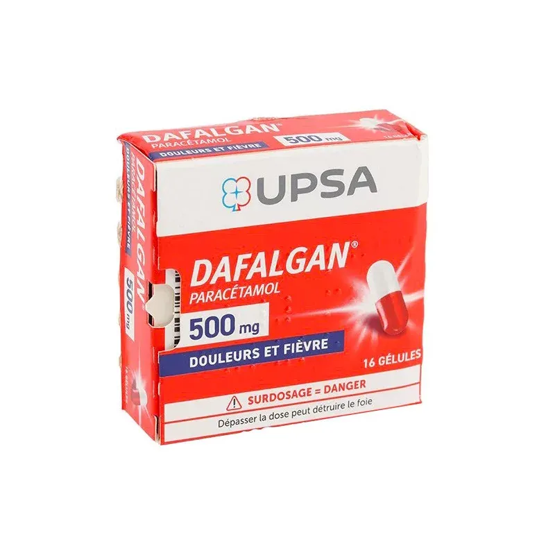 Dafalgan 500mg 16 gélules - Univers Pharmacie