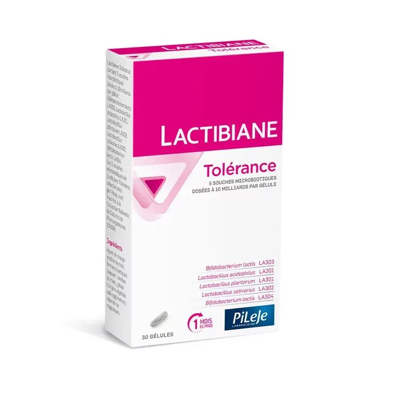 PiLeJe Lactibiane Tolérance 30 gélules - Univers Pharmacie PiLeJe Lactibiane Tolérance 30 gélules - Univers Pharmacie