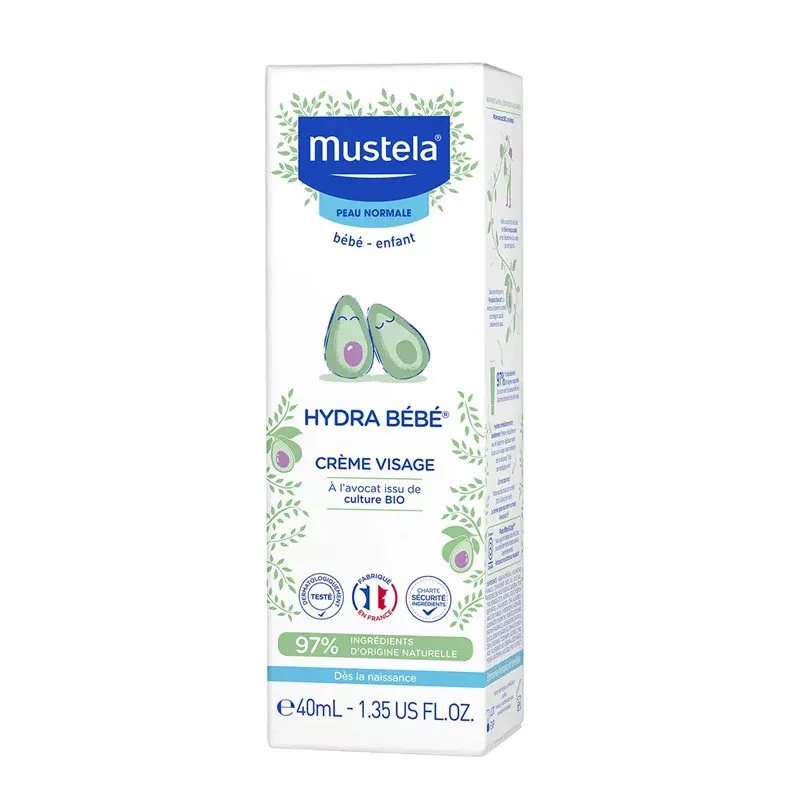 Mustela Hydra Bébé Crème Visage 40ml - Univers Pharmacie