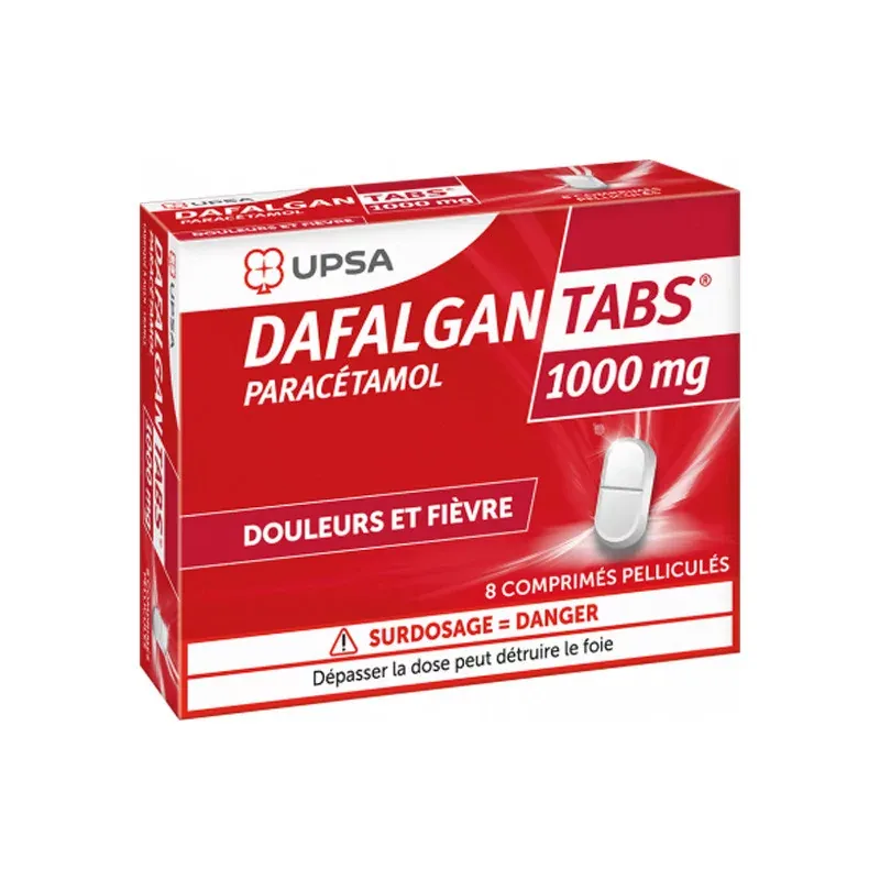 Dafalgan Tabs 1000mg 8 comprimés - Univers Pharmacie