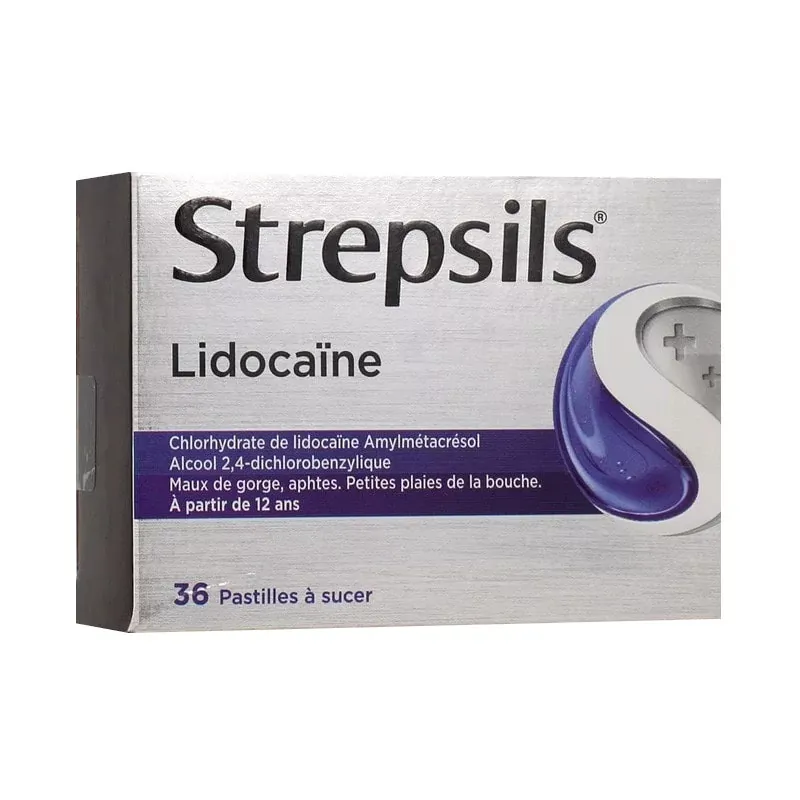 Strepsils Lidocaïne 36 pastilles à sucer - Univers Pharmacie