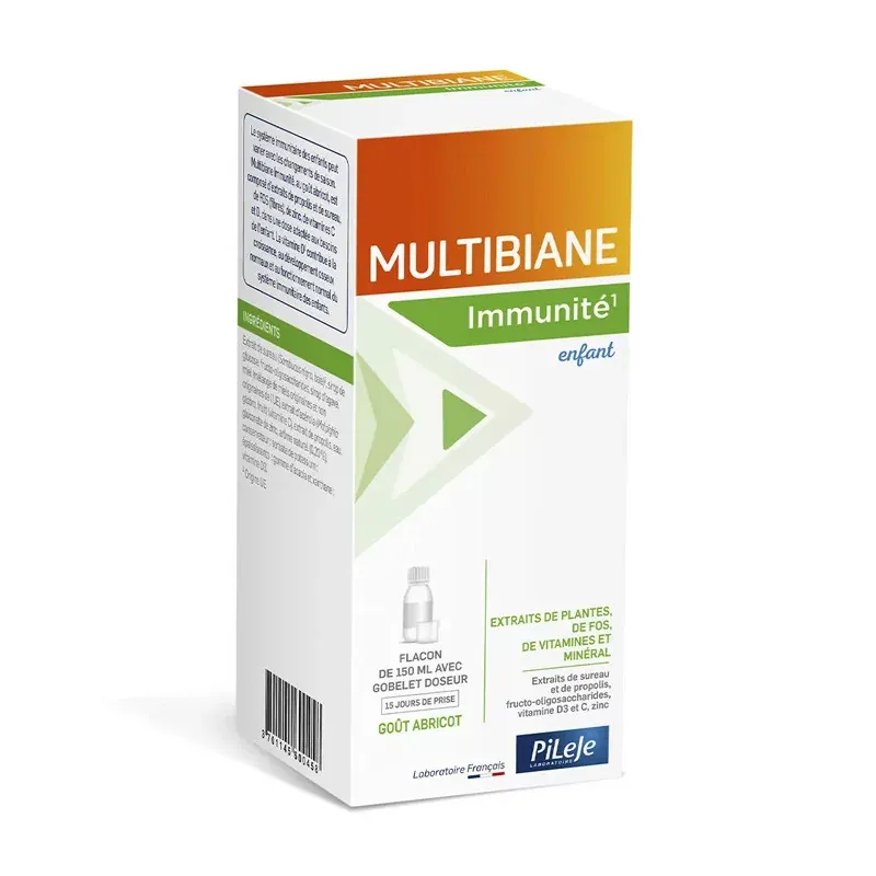 PiLeJe Multibiane Immunité Enfant Sirop 150ml - Univers Pharmacie