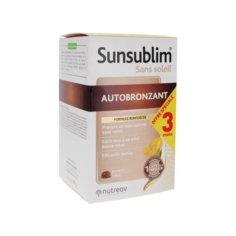 Sunsublim Autobronzant 84 capsules - Univers Pharmacie