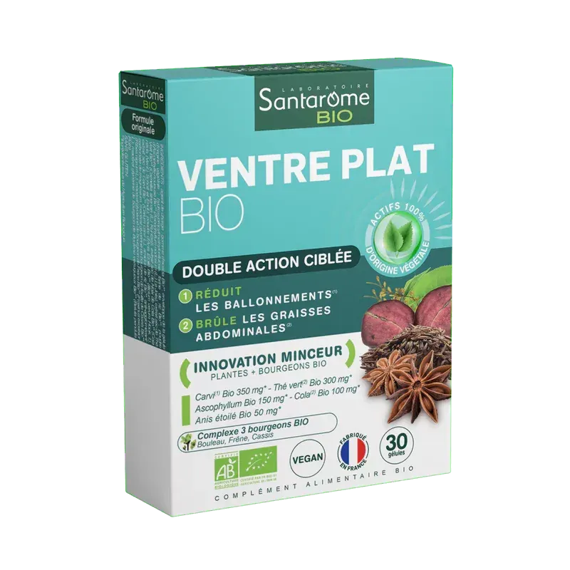 Santarome Bio Ventre Plat 30 gélules - Univers Pharmacie